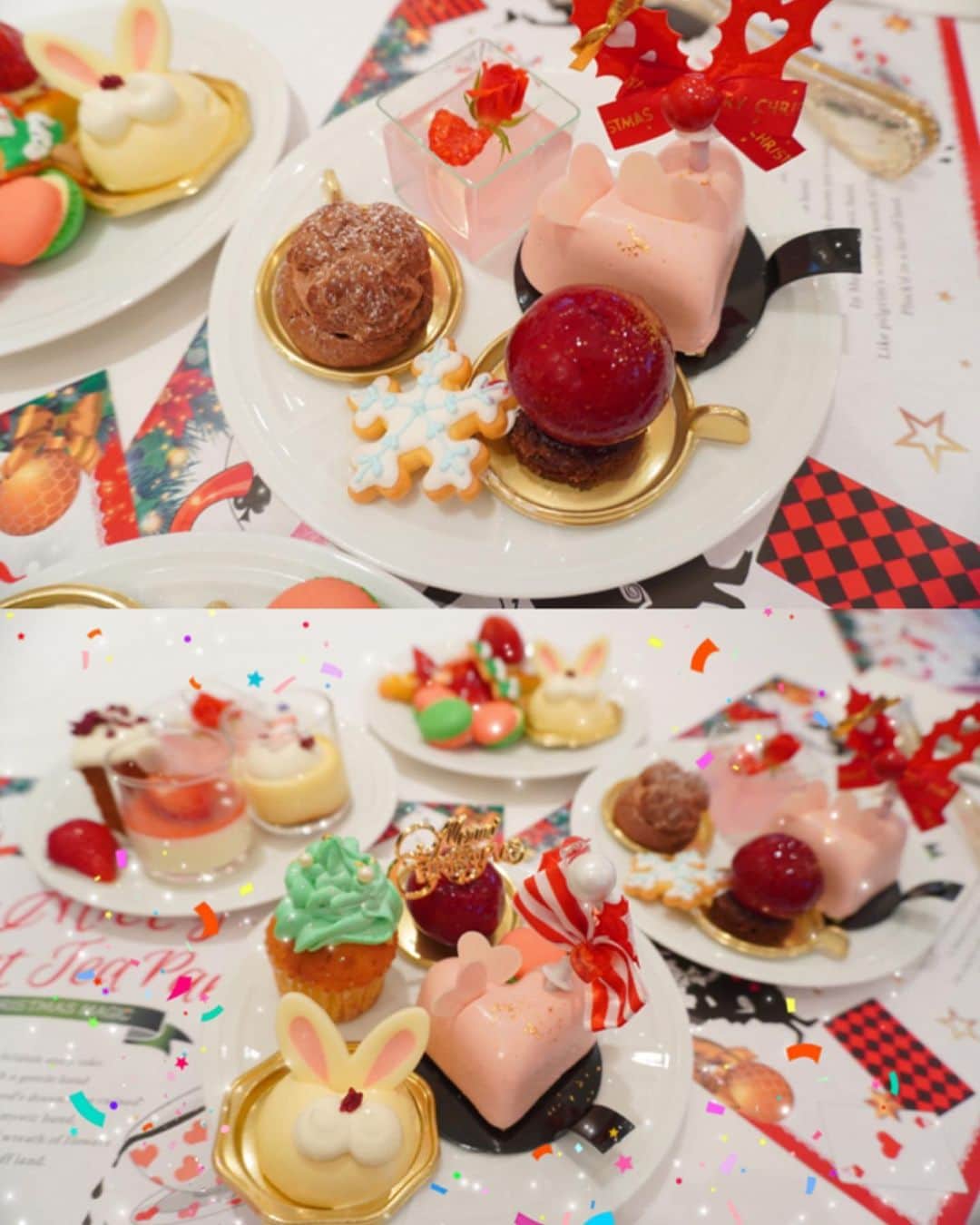 maari watanabe(まありん)さんのインスタグラム写真 - (maari watanabe(まありん)Instagram)「.*⑅︎୨୧┈︎┈︎┈︎┈︎┈︎┈︎┈┈︎┈︎┈︎┈︎┈︎୨୧⑅︎* .  ㅤㅤㅤㅤㅤㅤㅤㅤㅤㅤ 📍東京　表参道　青山セントグレース大聖堂 【アリスのスイートティーパーティー ～ Christmas Magic ～】 ㅤㅤㅤㅤㅤㅤㅤㅤㅤㅤ  約20種類のクリスマススイーツや軽食が楽しめるビュッフェがスタート✨ イチゴもたくさん食べれて幸せでした🍓 私のお気に入りはミルクプリン、薔薇のゼリー、プリン🍮🍮🍮 会場も可愛くてテンションあがります💗  ㅤㅤㅤㅤㅤㅤㅤㅤㅤㅤ ♠️詳細 💎開催期間 2019/11/19（火）・25（月）・12/3（火）・8（日）・17（火） 💎住所 東京都港区北青山3-15-5 ポルトフィーノ2F .*⑅︎୨୧┈︎┈︎┈︎┈︎┈︎┈︎┈┈︎┈︎┈︎┈︎┈︎୨୧⑅︎* .  #アリスのスイートティーパーティー #表参道カフェ #デザートビュッフェ #食べ放題 #不思議の国のアリス #pr #コラボベース#青山カフェ#東京カフェ#双子コーデ#双胞胎#まありんカフェ巡り」11月20日 18時23分 - manyo_wt