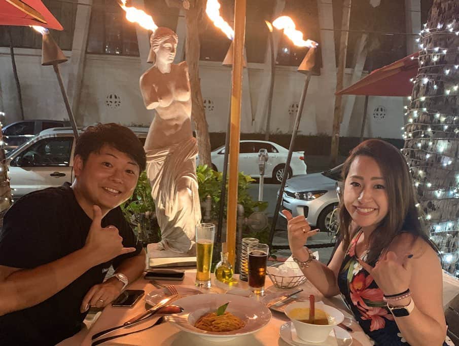 菊池沙都さんのインスタグラム写真 - (菊池沙都Instagram)「Arancino🍝 雲丹パスタが美味しすぎて、もう一回食べたくて、 最終日のディナーでも連れて行ってもらいました。 『今日は何かの記念日ですか？』（英語で） と聞かれ答えると、最後にティラミスくれました🥰💓 雲丹パスタもロブスターのスープも全部美味しかった。 接客も素敵でした🤙🤙🤙❤️ #arancino#アランチーノ #Hawaii#Waikiki#ハワイ#ワイキキ #ハワイグルメ#ハワイご飯#旅行#旅」11月20日 18時55分 - satochin30