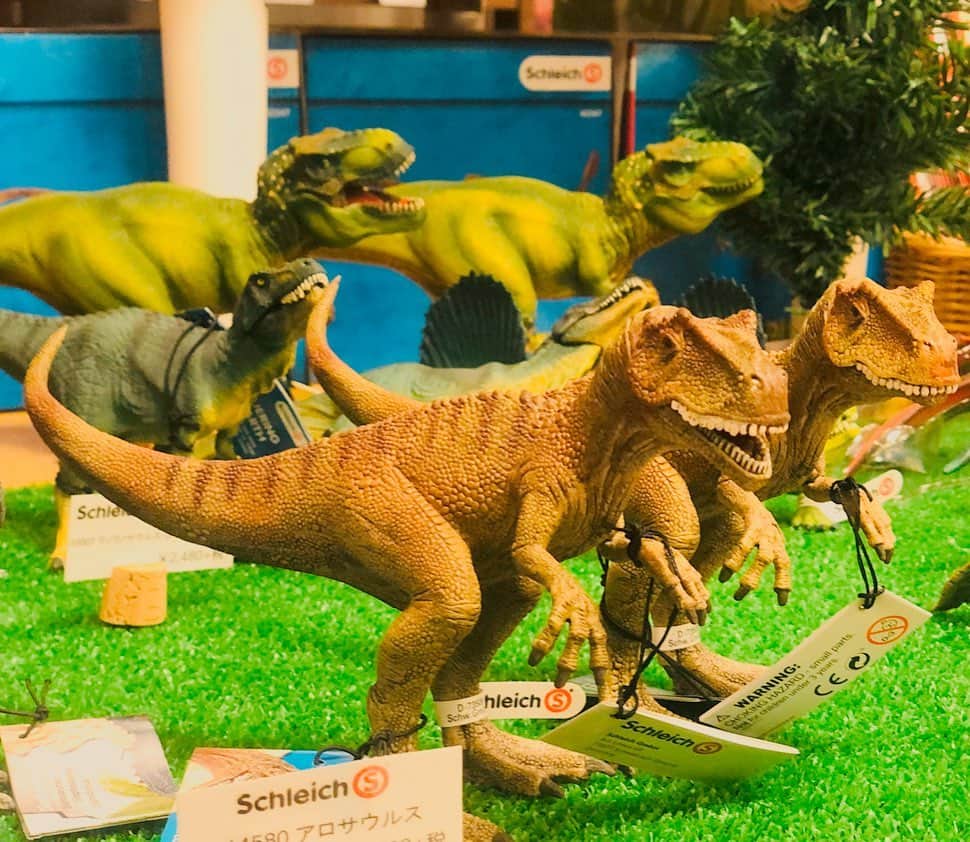 kidzoo+のインスタグラム：「【14850 アロササウルス】  アロサウルスは世界最大級の肉食恐竜。  約１億5千年前に生息していたアロサウルスは世界最大の肉食恐竜の一種。ステゴザウルスやディプロドクスなどの草食恐竜を捕食していました。ティラノサウルス・レックスのように短く強靭な前脚が特徴です。 ----------------------------------- 商品の詳細はプロフィールのURLからご覧いただけます！ ☛ @kidzooplus  #シュライヒ #schleich #kidzooplus #インテリア  #フィギュア #知育玩具 #恐竜 #kids #名古屋市名東区 #名古屋 #贈り物 #プレゼント #ギフト　#クリスマス #クリスマスプレゼント🎁 #クリスマス準備 #無料ラッピング #子供 #コレクター魂 #ジュラシックワールド #ダイナソー #ジオラマ」