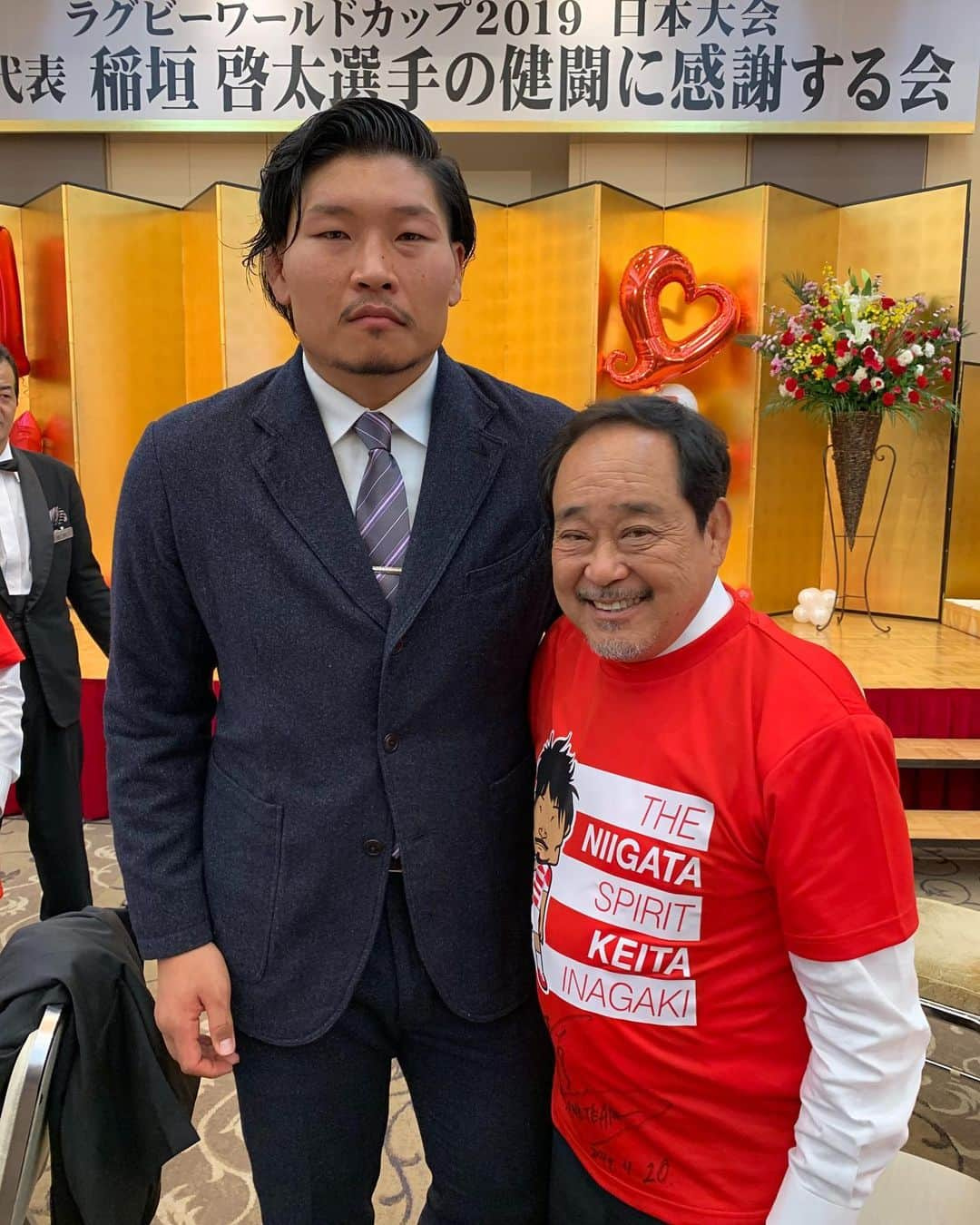 稲垣啓太さんのインスタグラム写真 - (稲垣啓太Instagram)「春口先生、お久しぶりです。 新潟の皆さんありがとう御座いました。 #春ちゃん」11月20日 21時58分 - gaki.keita