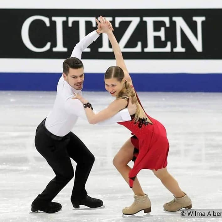 アンドレア・ファッブリのインスタグラム：「🕺🏼💃🏼 #europeanchampionships #memories #icedance #ice #dance #iceskating #skating」