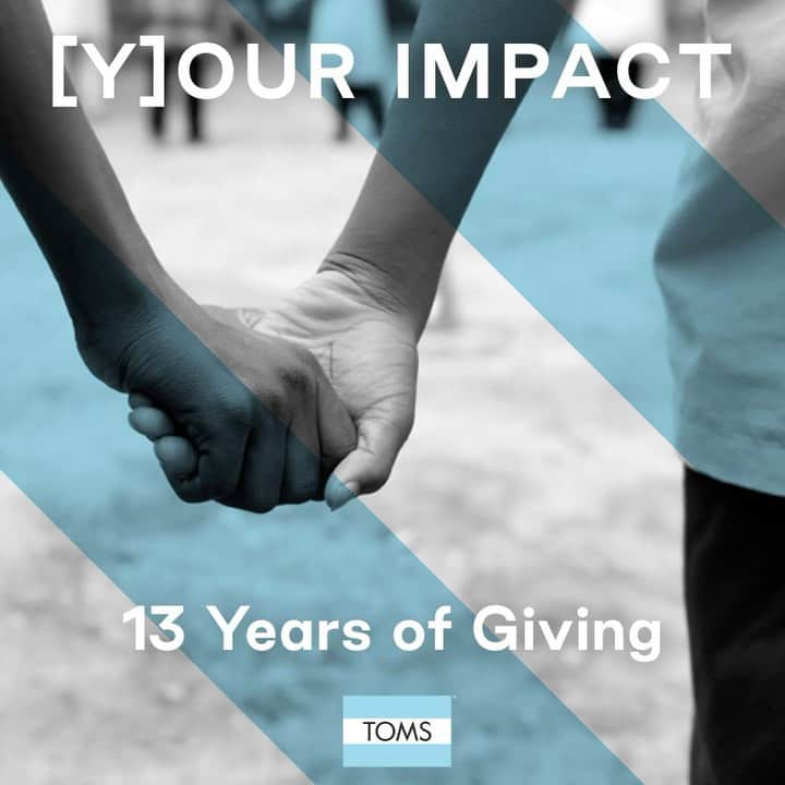 トムズシューズのインスタグラム：「In 2006, TOMS founder @blakemycoskie transformed a 1-bedroom apartment in Venice, CA into a little shoe company with a big idea: using business to improve lives. Thirteen years later, this is [y]our impact. View the full report on TOMS.com/Impact-Report or via the link in our bio.」