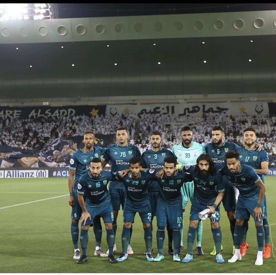 アデルラン・サントスのインスタグラム：「TBT @asianfootballconfederation 💚💚💚😄😄✈️✈️🇸🇦⏱」