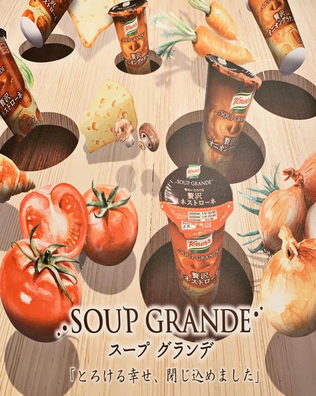 小林さりさんのインスタグラム写真 - (小林さりInstagram)「SOUP GRANDE*⑅ ・ ・ 本格的に寒くなってきたので毎食スープが欠かせない！！ クノールから新しく発売された「スープグランデ」はレンジで温めて、簡単・手軽にスープを飲めるので忙しい朝もこのスープでちょっと優雅な時間に◡̈𓇬°. ・ ・ 今日から24日まで二子玉川 蔦屋家電でスープグランデのイベントが開催してるよ*⑅ スープの試飲が出来たり、本品がもらえるチャンスもっ！ 私もスープの試飲をさせて頂いたのですが、お野菜がたっぷり使われていてトロッと濃厚な旨味が詰まってました𓇬°. めちゃくちゃ美味しかったです◡̈♡ ・ ・ #スープグランデ #とろける幸せ #クノール #新発売 #味の素 #PR」11月21日 19時11分 - _____sari