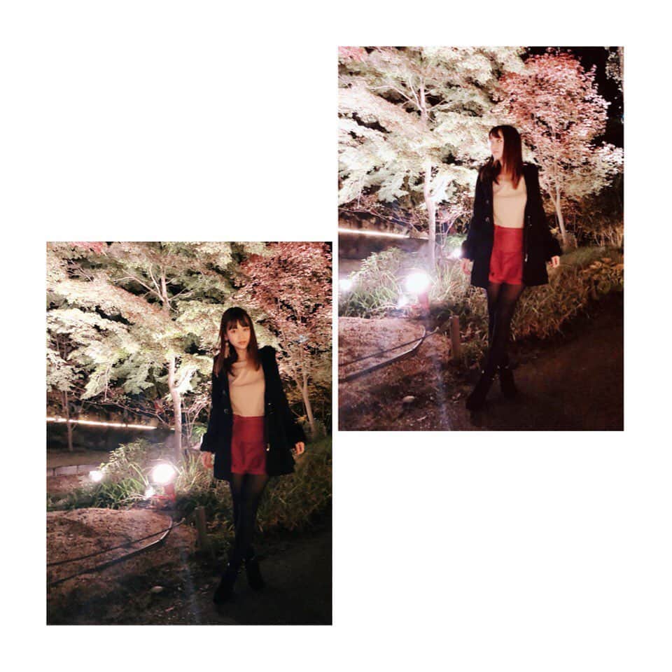 小河結香さんのインスタグラム写真 - (小河結香Instagram)「まだ緑のとこ多くて たぶん今週辺りが見頃かな🍁🍂 #東山動植物園 #紅葉 #紅葉ライトアップ」11月21日 13時38分 - yun2world