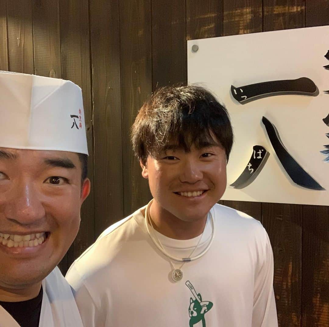 渡邉大樹のインスタグラム：「キャンプ終わりました！！ 松山の一八、めちゃくちゃ美味しかったのでみなさんぜひ行ってください😺」