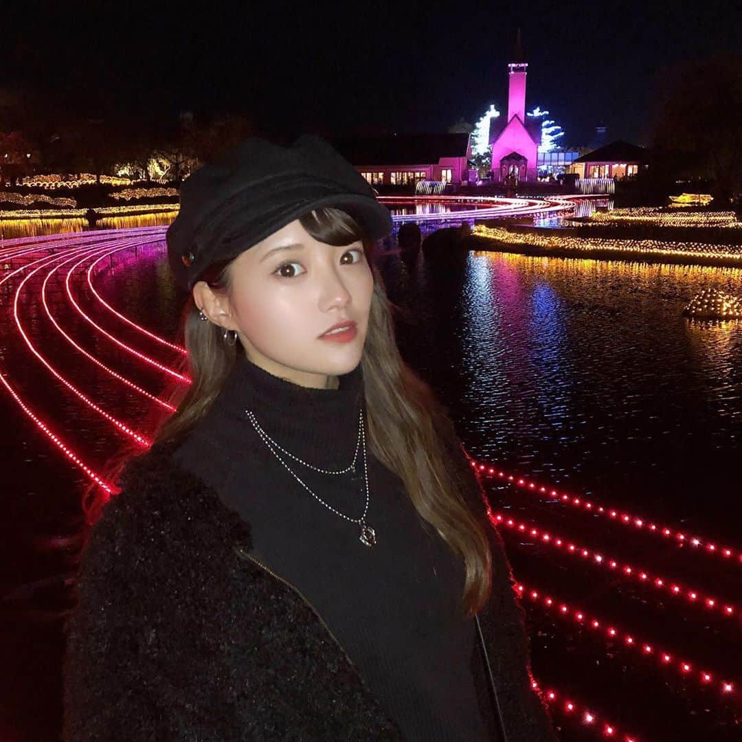 木本花音のインスタグラム：「#なばな #なばなの里 #なばなの里イルミネーション #長島 #ナガシマ」