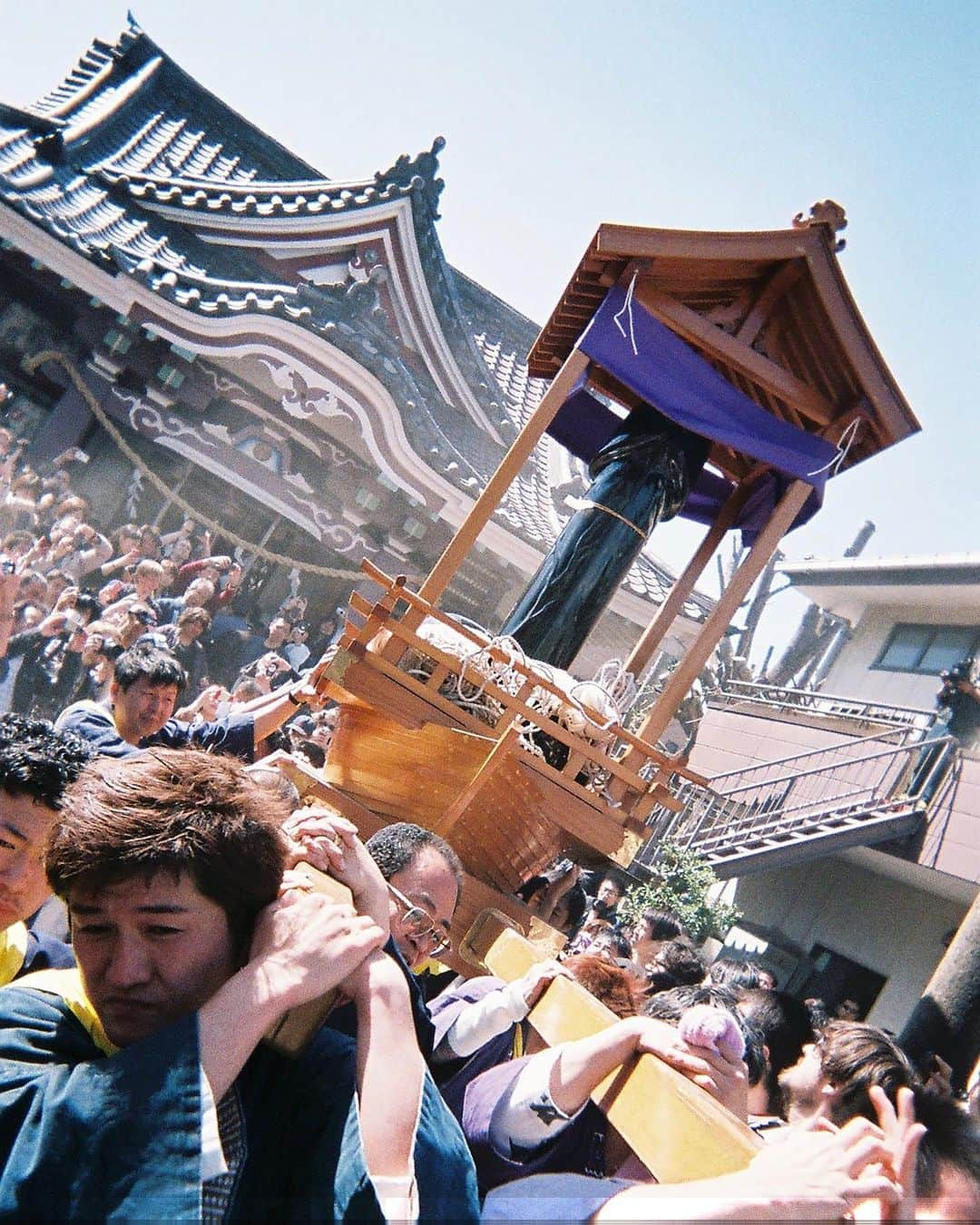 東京DANDYさんのインスタグラム写真 - (東京DANDYInstagram)「Once upon a time, a sharp-toothed demon hid inside a young woman's vagina where, on her wedding night, the demon bit off her unfortunate husband's penis. After this happened a second time (ovbs different guy), the woman (by now probs quite frisky) sought help from a local blacksmith to forge a steel phallus to smash the teeth of the demon. This steel phallus is said to be enshrined within Kanayama Shrine in Kawaski, and in the Edo era, prostitutes would come here to pray for protection from sexually transmitted diseases.  A story that began as ancient Ainu folklore was reinvented in 1969 as the basis of the Kanamara Matsuri (Festival of the steel phallus). Each Spring, giant phalluses are paraded through the streets with a  plethora of cock-shaped treats. Since the '80s, donations taken from the event have gone toward HIV awareness campaigns and charities.  An exploration into how history, folklore and myth have formed today's culture and beliefs is at the core of the photos I selected for #DISPSOABLESBOOK, link in bio.  #DISPOSABLES #Photobook #Myth #Folklore #Japan #Kawasaki #使い捨てカメラ #35mm #DispsoableCamera #日本 #川崎 #かなまら祭り #金山神社」11月21日 17時42分 - tokyodandy