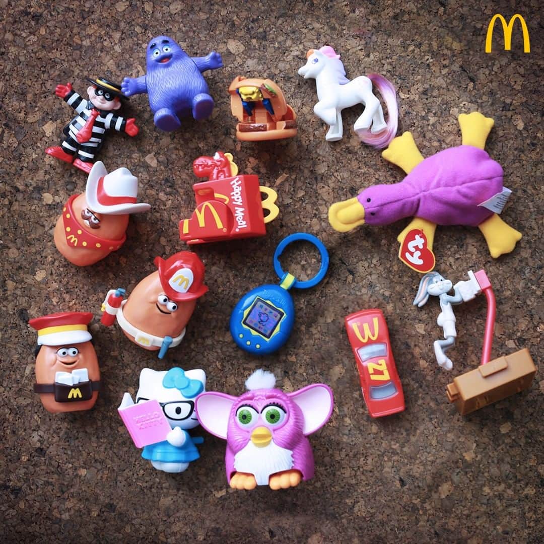 McDonald's Philippinesのインスタグラム：「They’re finally here! Discover a throwback toy in your Surprise Happy Meal – available at McDonald's or via McDelivery. Get them while you can! #HappyMeal」