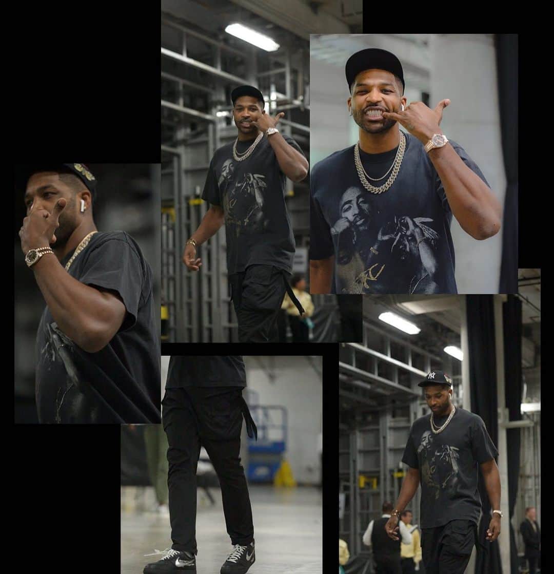 トリスタン・トンプソンのインスタグラム：「All eyes on me *pac voice* 🙏🏾🌊💎」