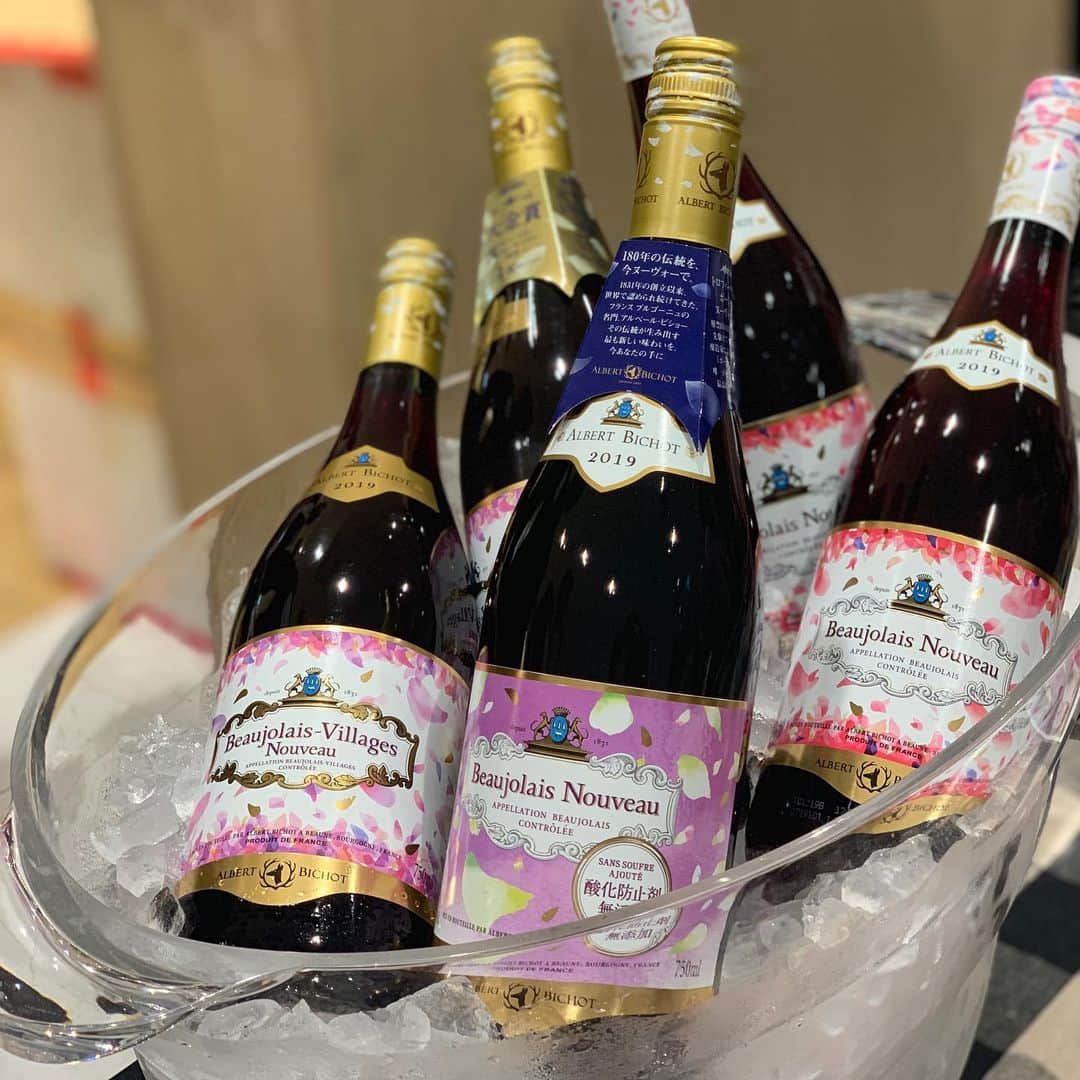 沢瀉美緒さんのインスタグラム写真 - (沢瀉美緒Instagram)「※ Beaujolais nouveau🍷 . ワインを嗜み始めた学生時代に よくイベントで飲んでいた Beaujolais🍷 . 今年は盛大なパーティーにて いただきました。 . 金賞を受賞したもの2種類をはじめ、 酸化防止剤されたものや、 ノンフィルターのものなど 飲み比べが楽しかったな💛 . . #beaujolaisnouveau #beaujolais #ボジョレーヌーボー #ボジョレー解禁 #シャトーメルシャン #chateaumercian  #wine #ワイン」11月21日 20時39分 - mio_omodaka