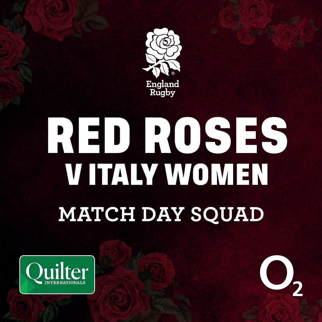 ラグビーイングランド代表さんのインスタグラム写真 - (ラグビーイングランド代表Instagram)「Swipe ⏪ to see your #RedRoses squad to face Italy on Saturday 🌹 ⠀⠀⠀⠀⠀⠀⠀⠀⠀ K.O 15:00 GMT, LIVE on EnglandRugby.com as well as our Twitter, Facebook and YouTube pages 📺 ⠀⠀⠀⠀⠀⠀⠀⠀⠀ #QuilterInternationals #SendHerVictorious #Rugby #RugbyGram @o2sports @quilterrugby」11月21日 21時01分 - englandrugby