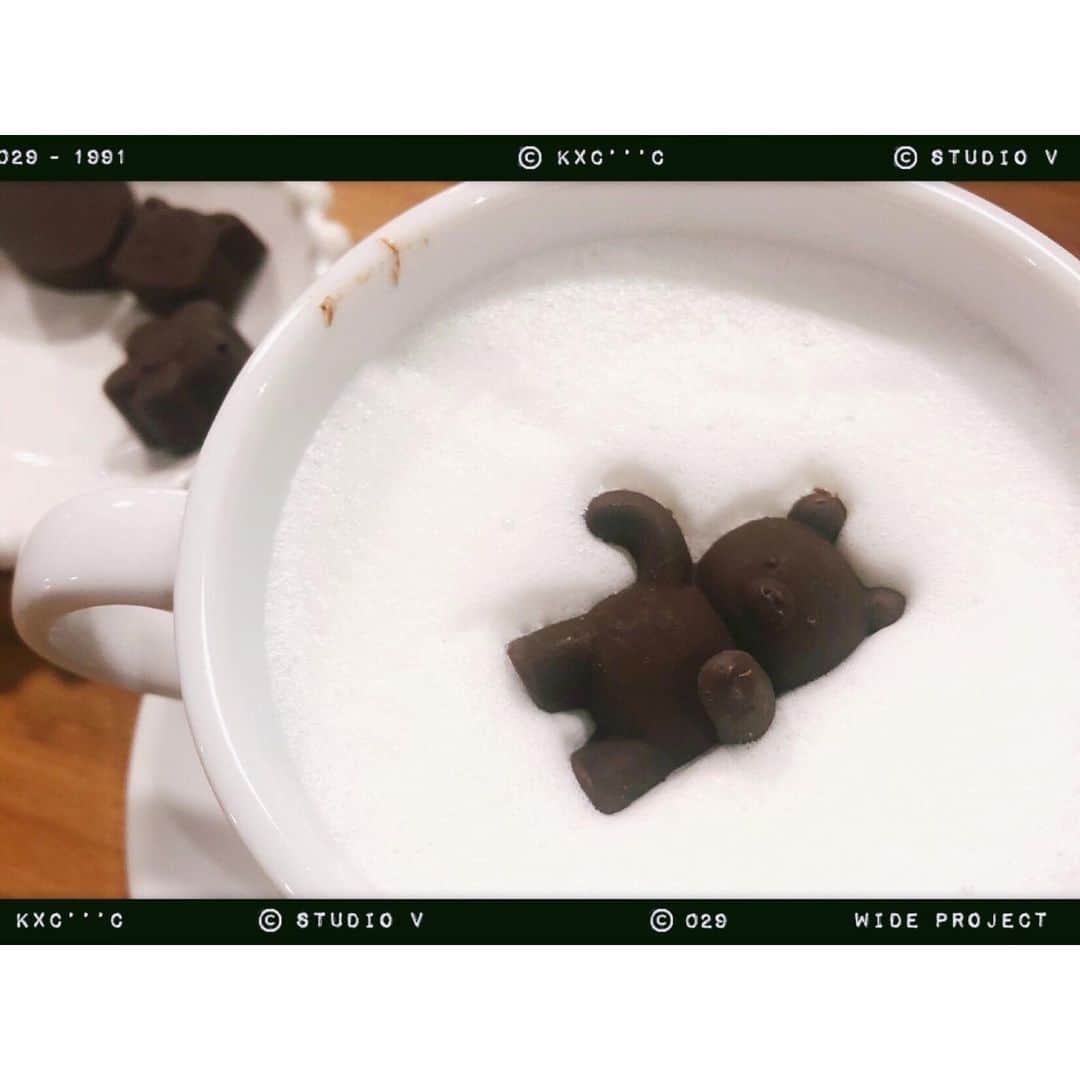 谷口めぐさんのインスタグラム写真 - (谷口めぐInstagram)「くまちゃんきゃわ🧸💕 #fikacoffee #博多カフェ #くまチョコミルク #中洲川端 #カフェ」11月21日 22時55分 - o_megu1112