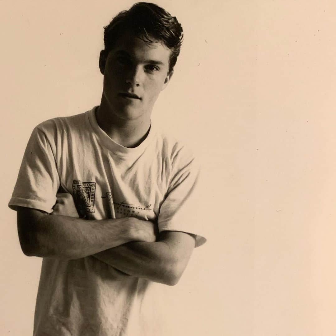 マイケル・ドイルのインスタグラム：「#tbt. Shot by @christophermakos for the now defunct Mirabella magazine a looooong time ago. They wanted edge. This was as edgy as they could make me. Umm.」