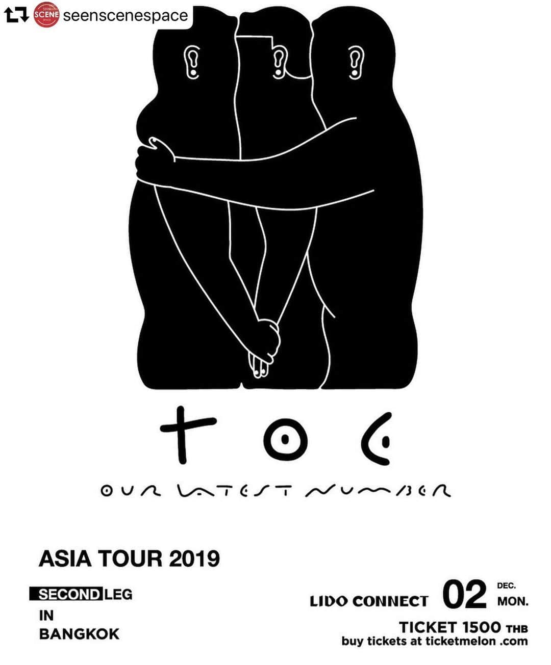 山嵜廣和のインスタグラム：「#repost @seenscenespace ・・・ Seen Scene Space presents "toe Live in Bangkok 2019" . สิ่งที่หลายคนเฝ้ารอคอยได้มาถึงแล้ว เตรียมพบกับ toe วงดนตรี Instrumental Rock ในดวงใจ ของใครหลายคน (โปรดอ่านชื่อวงว่า "โท" ที่แปลว่า นิ้วโป้งเท้า) . วันที่ 2 ธันวาคม 2019 ที่ โรงหนังลิโด้ LIDO CONNECT . 🎟 บัตรราคาเดียว 1,500 บาท ขายทาง ticketmelon.com/sss/toe เปิดขายวันเสาร์ที่ 28 กันยายนนี้ เวลา 12:00น. . และพิเศษสุดๆ เราจะขายบัตร PRE-SALE ที่งาน MY BEER presents MONO Asia Tour 2019 in Bangkok พรุ่งนี้ เฉพาะผู้ที่ถือบัตรงาน MONO เท่านั้น สามารถซื้อบัตรงาน "toe Live in Bangkok 2019" ในราคาเพียง 1,300 บาท (บัตร MONO 1 ใบ สามารถซื้อบัตร toe ได้ 1 ใบ) . *งานนี้ไม่จำกัดอายุผู้เข้าชม **งานยืน ไม่มีแบ่งโซน」