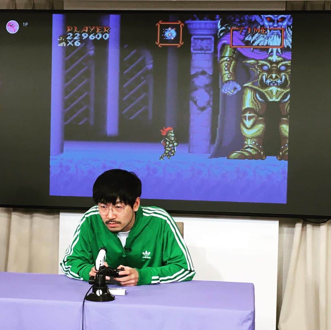 福井俊太郎のインスタグラム：「テレビ東京『勇者ああああ』 #この後1時35分 #ゲームって難しいよね #ただこの前のオンエアで #大林素子さんよりゲーム下手って言われた #パワーワード #大林素子よりゲーム下手 #言われたくなかったなぁ #低くねっとりした声で」