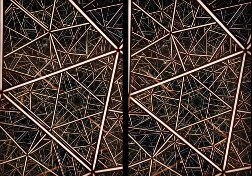 ブライアン・メイさんのインスタグラム写真 - (ブライアン・メイInstagram)「Icosahedron !  This 20-sided polyhedron is one of Nature’s (only) 5 regular solids.  I’ve put the whole set on swipe position number 4.  This particular giant internally lit icosahedron is made by artist Anthony James.  The internal reflections make a fantastic 3-D tracery inside the space it occupies, which seem to stretch to infinity.  Swipe for 3 parallel 3-D views, and then the key to regular polyhedra, and the gallery, then the cross-eyed views. Yes, I’m feeling geeky tonight. Or maybe this stuff is a convenient escape from the difficult stuff of real life.  Thanks to the Opera Gallery in London - where you can see this piece today. 💥💥💥💥 Why do I have all this stuff in my head, you ask ? I was fascinated by solid geometry when I was a kid - and I made these regular solid objects as Christmas decorations. I’m sure I still have them somewhere ... Bri. Acknowledgments to Tutors.com for the illustrations.」11月22日 13時01分 - brianmayforreal