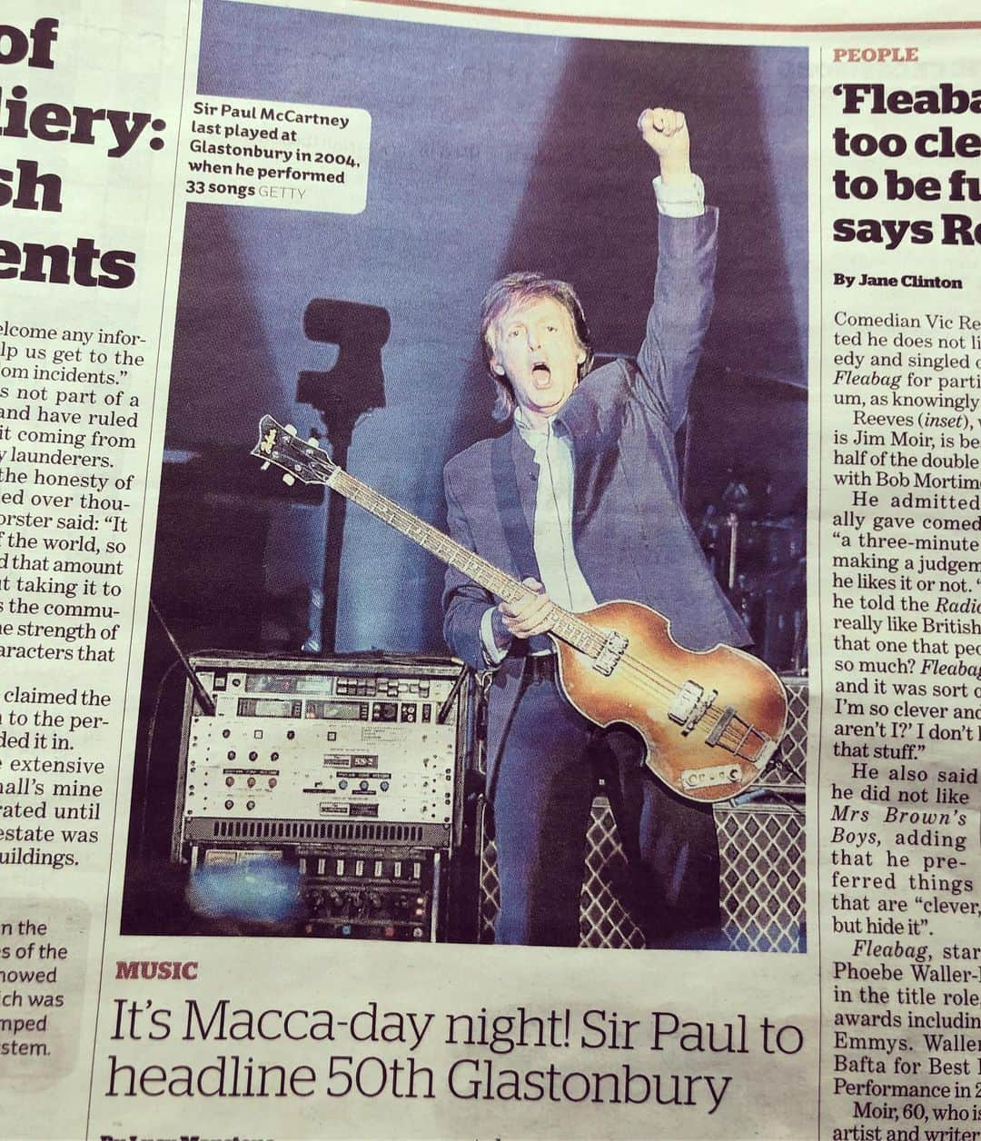 ブライアン・メイさんのインスタグラム写真 - (ブライアン・メイInstagram)「Paul to play Glastonbury !  Yes - some people have been commenting to me about this, relative to my recent comments about my unwillingness to play this festival.  Well, to set the record straight, Paul was kind enough to phone me about this before he accepted the invitation.  He was concerned that he might be thought to be endorsing the current mass killing of badgers.  Paul, a great campaigner on behalf of animals, is firmly against the Badger Cull.  I told him he should not feel any obligations - that my reluctance to play was based on the personal comments Michael Eavis has made about me.  It’s true.  I work daily with people who disagree with me in matters like this - it’s necessary in order to move forward.  But I don’t have to work with people who insult me who are ignorant of the work I do.  And ... in the end the book is never closed ... people can change, and I’m always open to that. In the meantime I wish Paul and his band a great gig.  Bri」11月22日 13時46分 - brianmayforreal