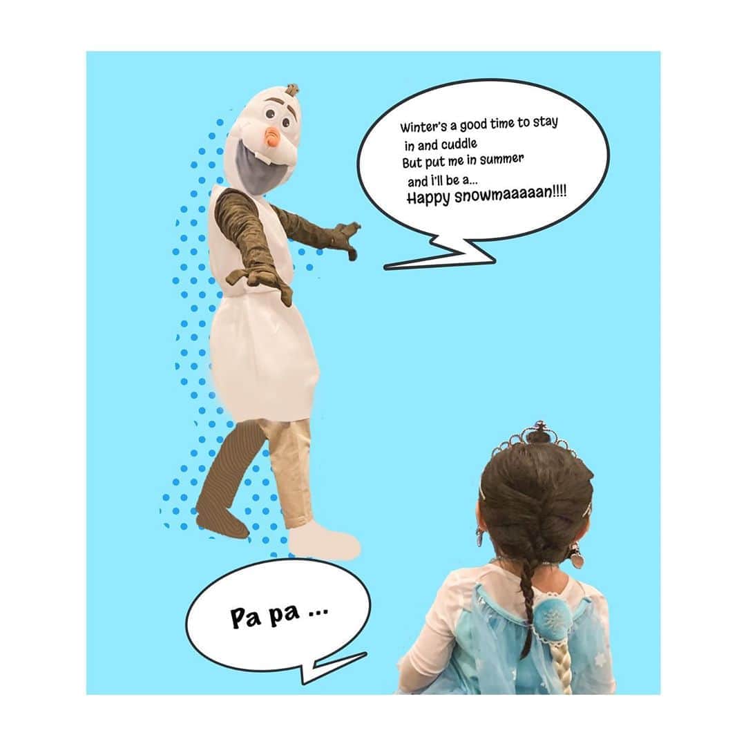 U-YEAH のインスタグラム：「November 22... #frozen2  #elsacostume  #olafcostume」