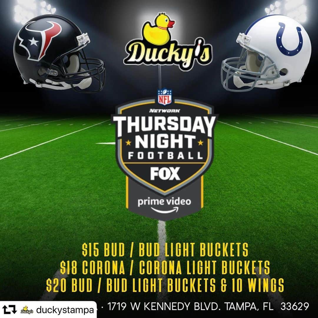 エバン・ロンゴリアさんのインスタグラム写真 - (エバン・ロンゴリアInstagram)「#repost @duckystampa ・・・ Ready for a GREAT Thursday Night!! Trivia and TNF!! #duckystampa #trivia #tnf」11月22日 8時20分 - evan.longoria3