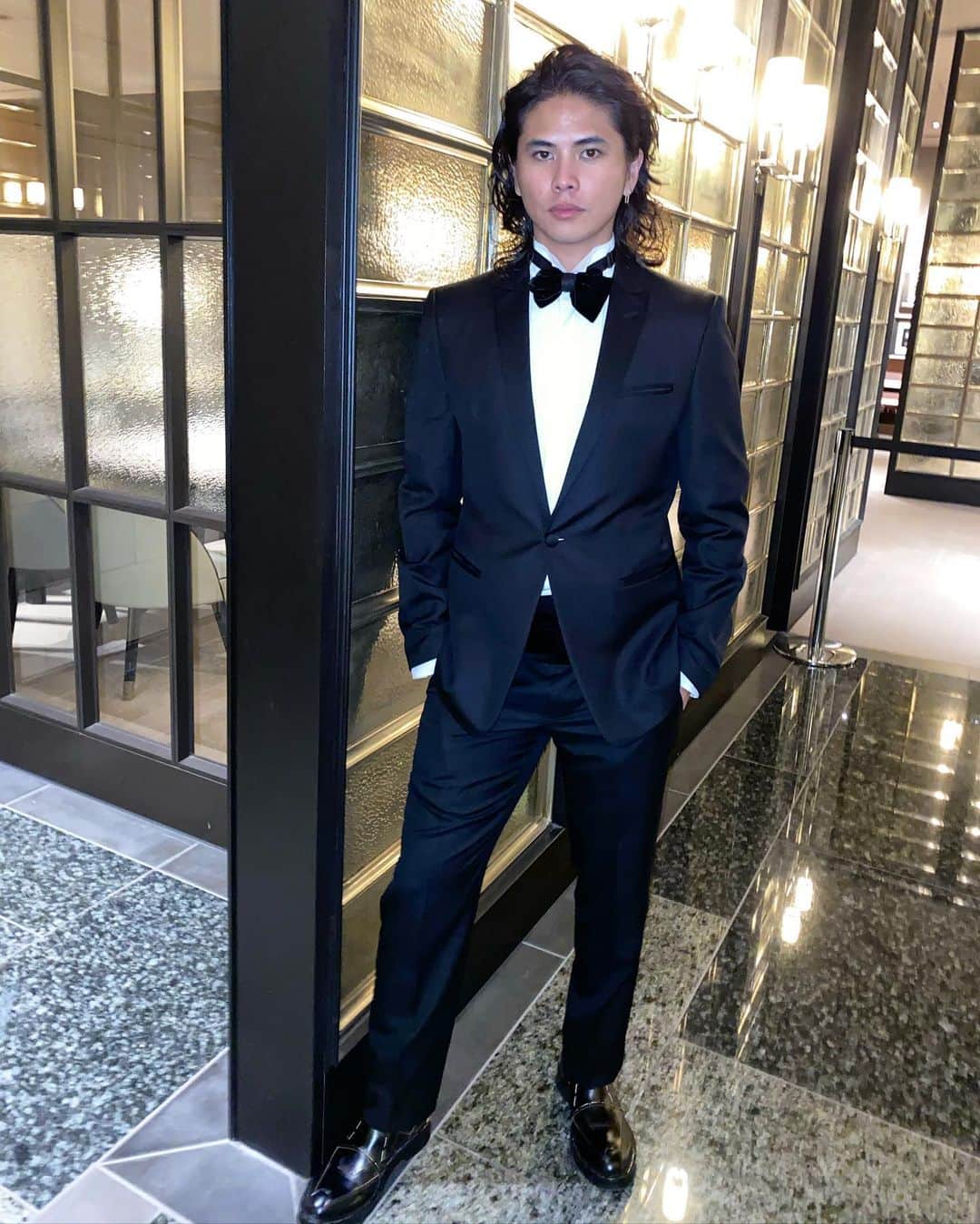 稲木ジョージのインスタグラム：「@armani 🕴🏿」