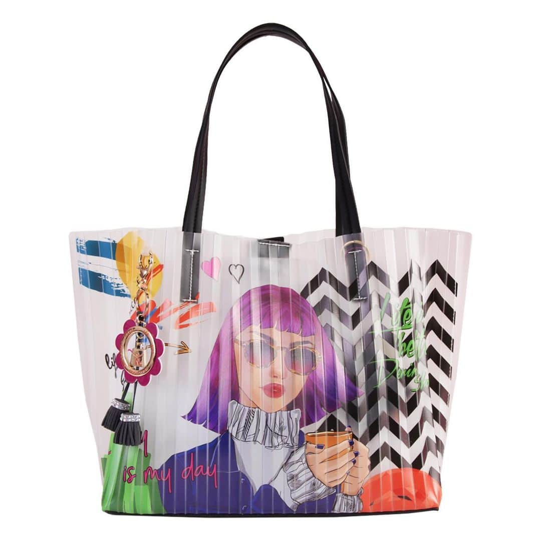 ニコールリーさんのインスタグラム写真 - (ニコールリーInstagram)「The Nicole Lee Jelly Printed Small Shopper Bag will bring something new and unique to your everyday look. 💜💜💜 #nicoleleeusa #nicolelee #nicoleleeEspaña #NL look #handbags」11月22日 8時48分 - nicoleleeusa
