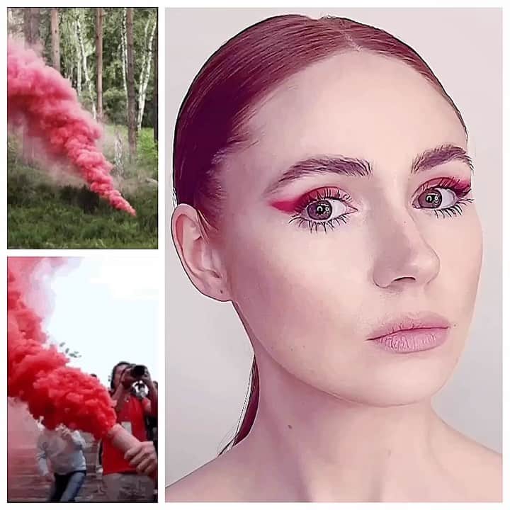 JO BAKERのインスタグラム：「K A R E N • G I L L A N 🏴󠁧󠁢󠁳󠁣󠁴󠁿 Double red flares.... a signal of emergency ...for #karengillan @jumanjimovie #redcarpet  Which is how we all felt when we were only given 20mins to pull off a different and fun dramatic look!!! #redflares #redflare #doubleentendre 💃🏼 #gogogo」