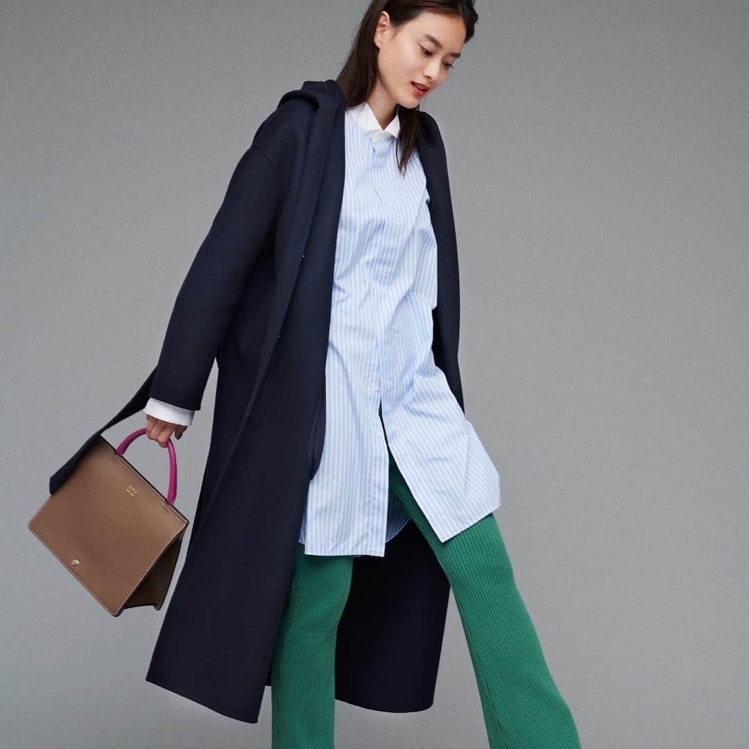 ルミネ公式のインスタグラム：「【OUTER―STYLING GUIDE―】ルミネ・アイルミネで人気の１０ブランド／１０着の着まわし力抜群なレコメンドアウターを紹介！ ・ 第9弾は、上質ウールの優等生コートはフードで抜け感を ・ 細番手の上質なウール糸を使用した、軽くしなやかな肌触りが魅力のコートシリーズ。 表面に特殊な加工を施し、ほのかな光沢と高密度起毛による柔らかさ、膨らみのあるタッチに仕上げました。 ・ #コート ¥79,200(税込) #TOMORROWLAND ・ #lumine #ルミネ https://www.lumine.ne.jp/outer/ ※商品の価格や取り扱い状況は撮影時点のもので、変更になることがあります。」