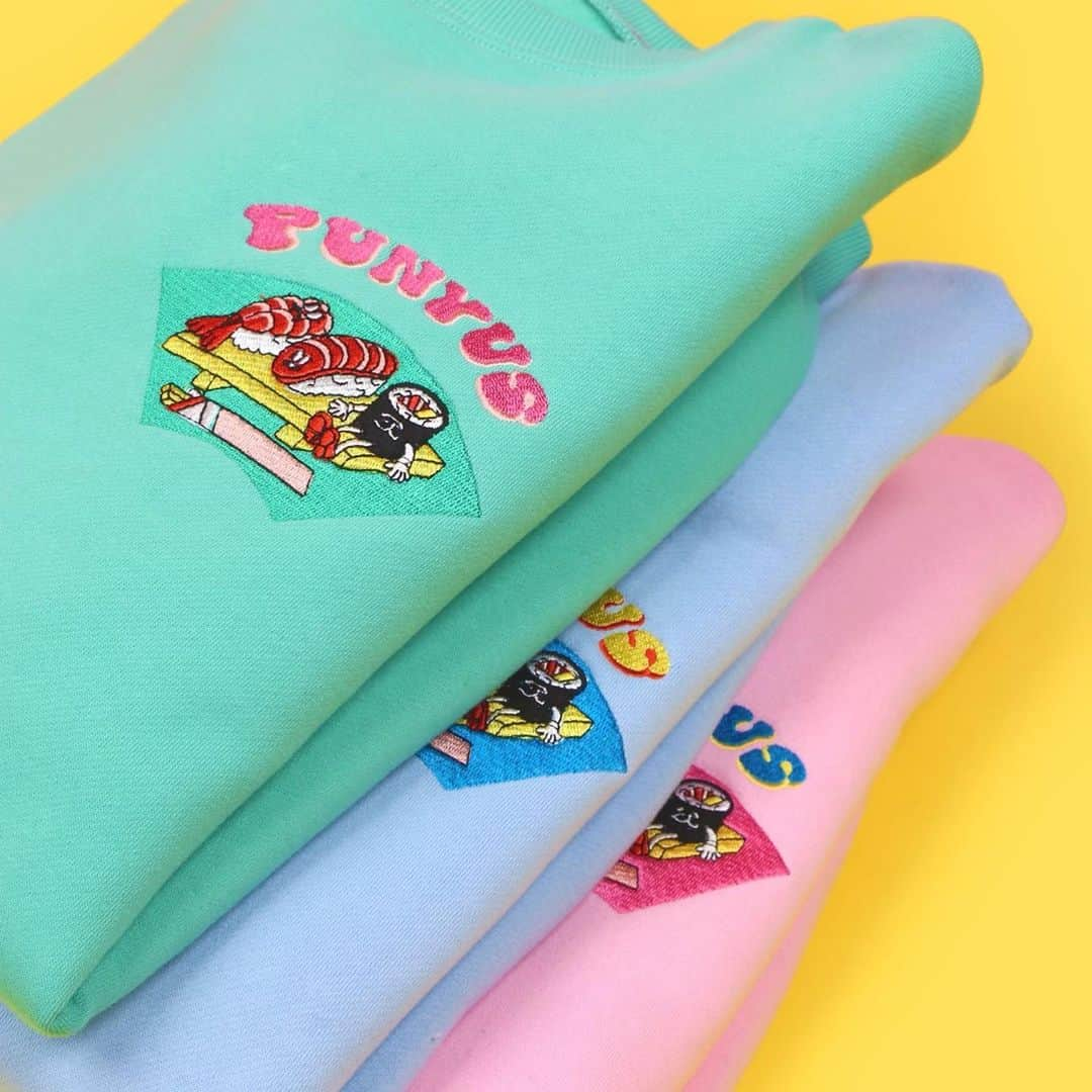 PUNYUSさんのインスタグラム写真 - (PUNYUSInstagram)「. 🇯🇵🇯🇵🇯🇵🇯🇵🇯🇵🇯🇵 Japanese "SUSHI"  Sweatshirts🍣 ／¥5,999＋tax ／PNK,GRN,BLU 🇯🇵🇯🇵🇯🇵🇯🇵🇯🇵🇯🇵 #日本 #寿司 #sushi . illust by @wakanayamazaki #山崎若菜 . #punyus #プニュズ #ぷにゅず #watanabenaomi #渡辺直美 #fashion #japanfashion #look #streetfashion  #SHIBUYA109 #スカイツリー #ルミネエスト新宿 #横浜ジョイナス #あべのキューズモール #ルクア大阪 #名古屋パルコ #札幌パセオ #キャナルシティ #ZOZOTOWN #ONLINESHOP #internationalshipping」11月22日 12時19分 - punyus