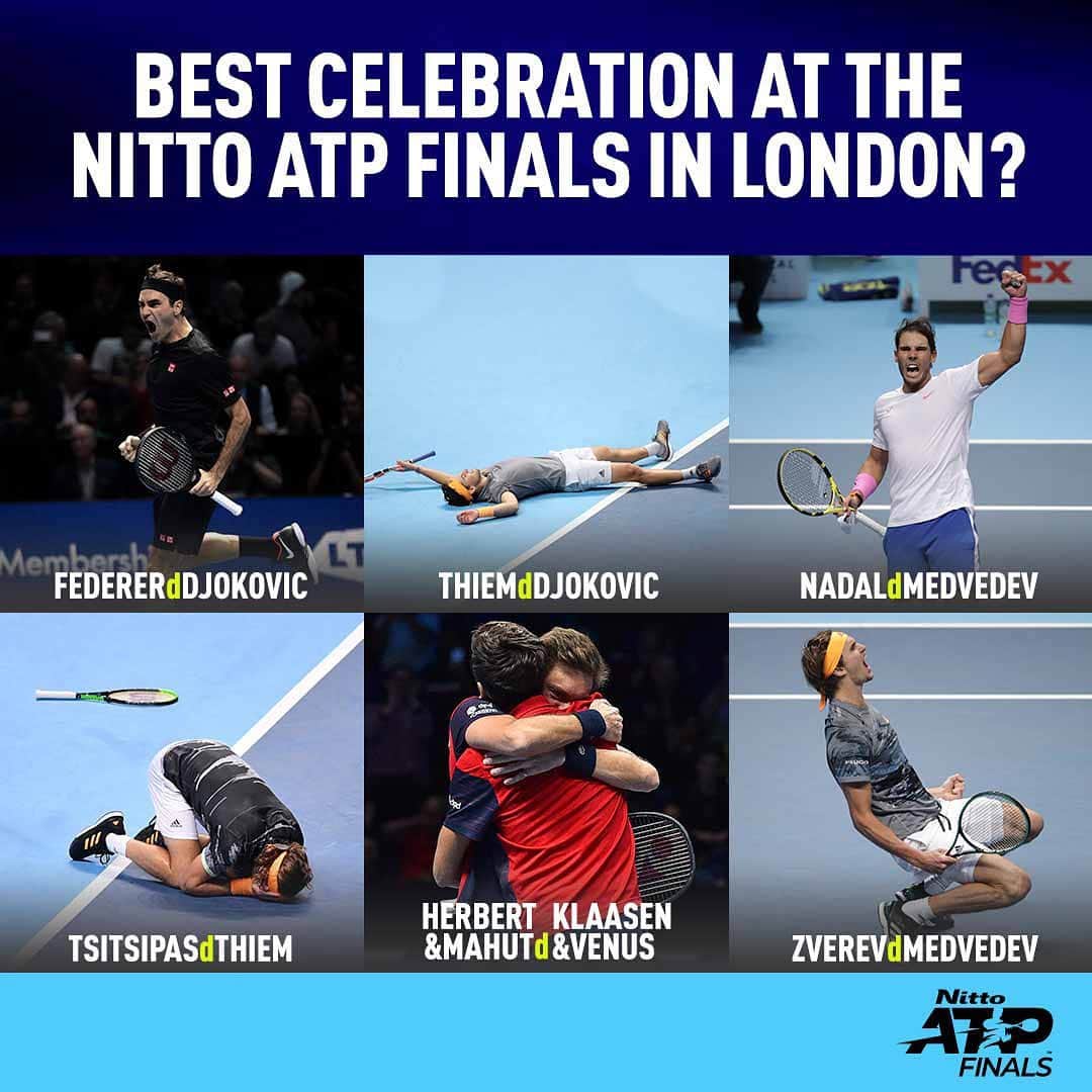 ATP World Tourさんのインスタグラム写真 - (ATP World TourInstagram)「Which of these had you going 😱? #NittoATPFinals」11月22日 23時34分 - atptour