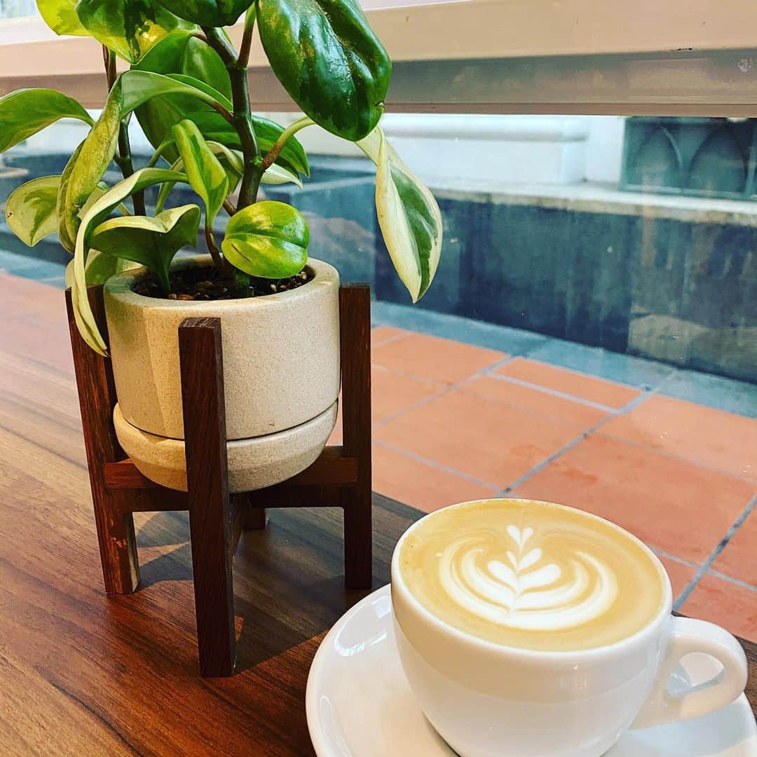 大西蘭のインスタグラム：「・ チャイムスで、マメゾンでランチして、近くのオシャレなカフェでコーヒータイム☕️ ・ マメゾンはお肉はもちろん、お米も美味しくて、満足満腹😋 ・ カフェはオシャレで、コーヒーも美味しくて、くつろげました😍 ・ ・ #シンガポール観光 #チャイムス #シンガポールランチ #シンガポール生活 #時差投稿  #singaporelife #mamaisonsingapore #chijmessingapore #chijmessg」