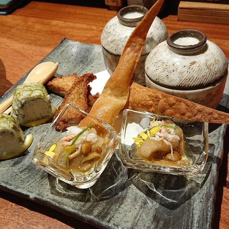 のインスタグラム：「昨夜は久しぶりに母と食事😋🍴💕 #銀平#恵比寿ガーデンプレイス店#和食#お通し#ゴルフ#ゴルフ大好き#ゴルフ女子#golf#モデル#model#image#イマージュ#森下久美#kumimorishita」