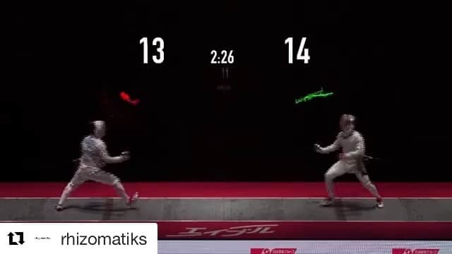 のインスタグラム：「先日のエイブルpresents第72回全日本フェンシング選手権大会では、FENCING VISUALIZED がここまできました。  いよいよ、テストイベント！！ 楽しみ！」