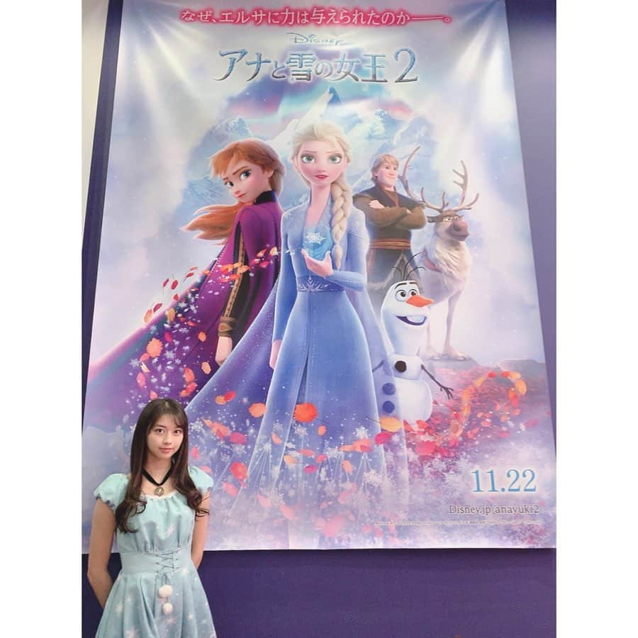 牧野真莉愛さんのインスタグラム写真 - (牧野真莉愛Instagram)「♡ ♡ Disney ❄『アナと雪の女王2』❄ 2019年11月22日(金) 本日公開❣️❣️ ・ アナ︎💕︎エルサに会えた☃❄まりあ。 オラフ天才☃✨ ・ まりあも･･･ ハッピーエンドが好き💖💖💖💖💖 ♡ ♡  #Disney  #Frozen2 #アナと雪の女王2  #モーニング娘19 #morningmusume19 #牧野真莉愛」11月22日 18時16分 - maria_makino.official