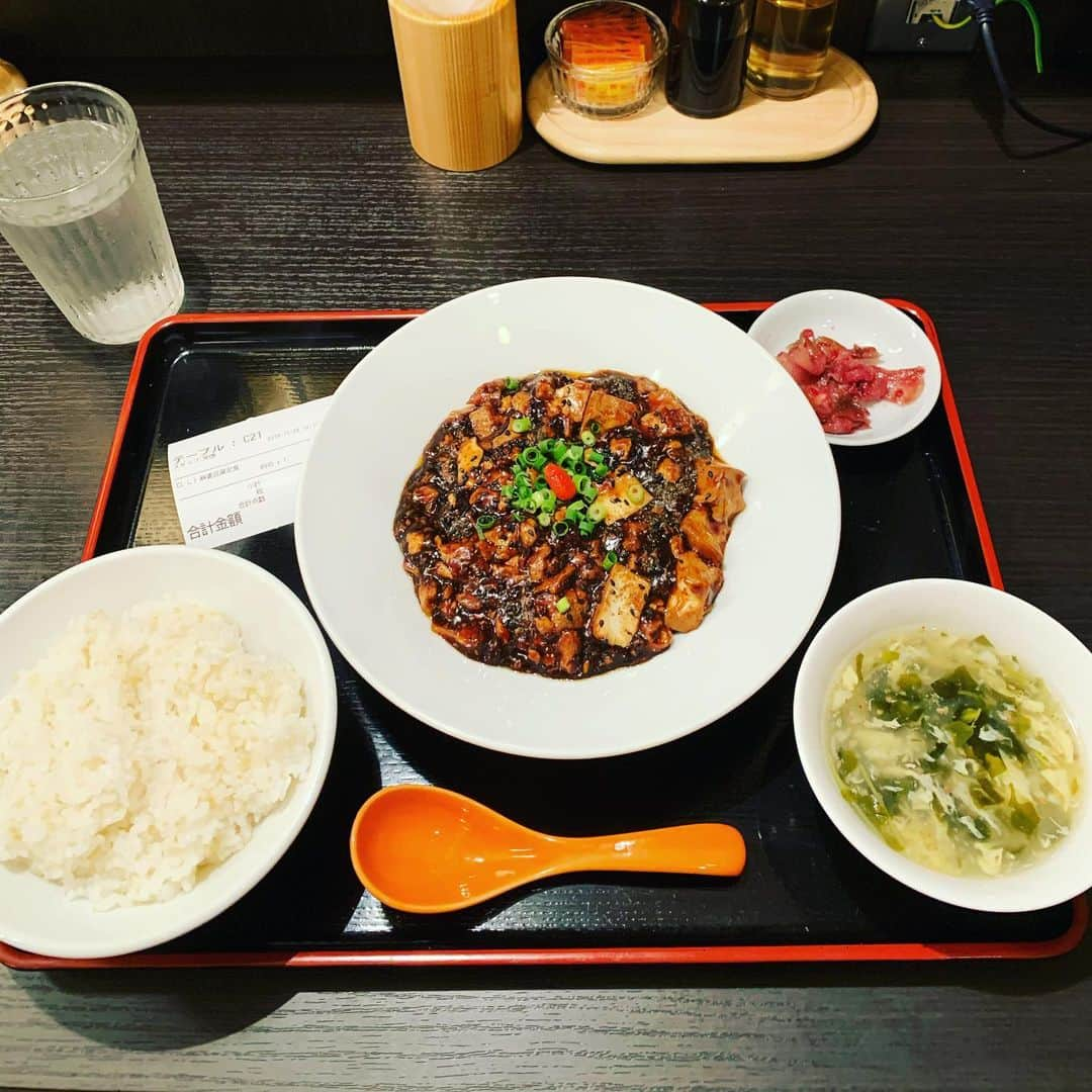 金村義明さんのインスタグラム写真 - (金村義明Instagram)「#ランチ#薬膳麻婆豆腐定食#珈琲タイム#Amazonプライムタイムビデオ#プロ野球そこそこ昔ばなし収録」11月22日 18時10分 - yoshiaki_kanemura