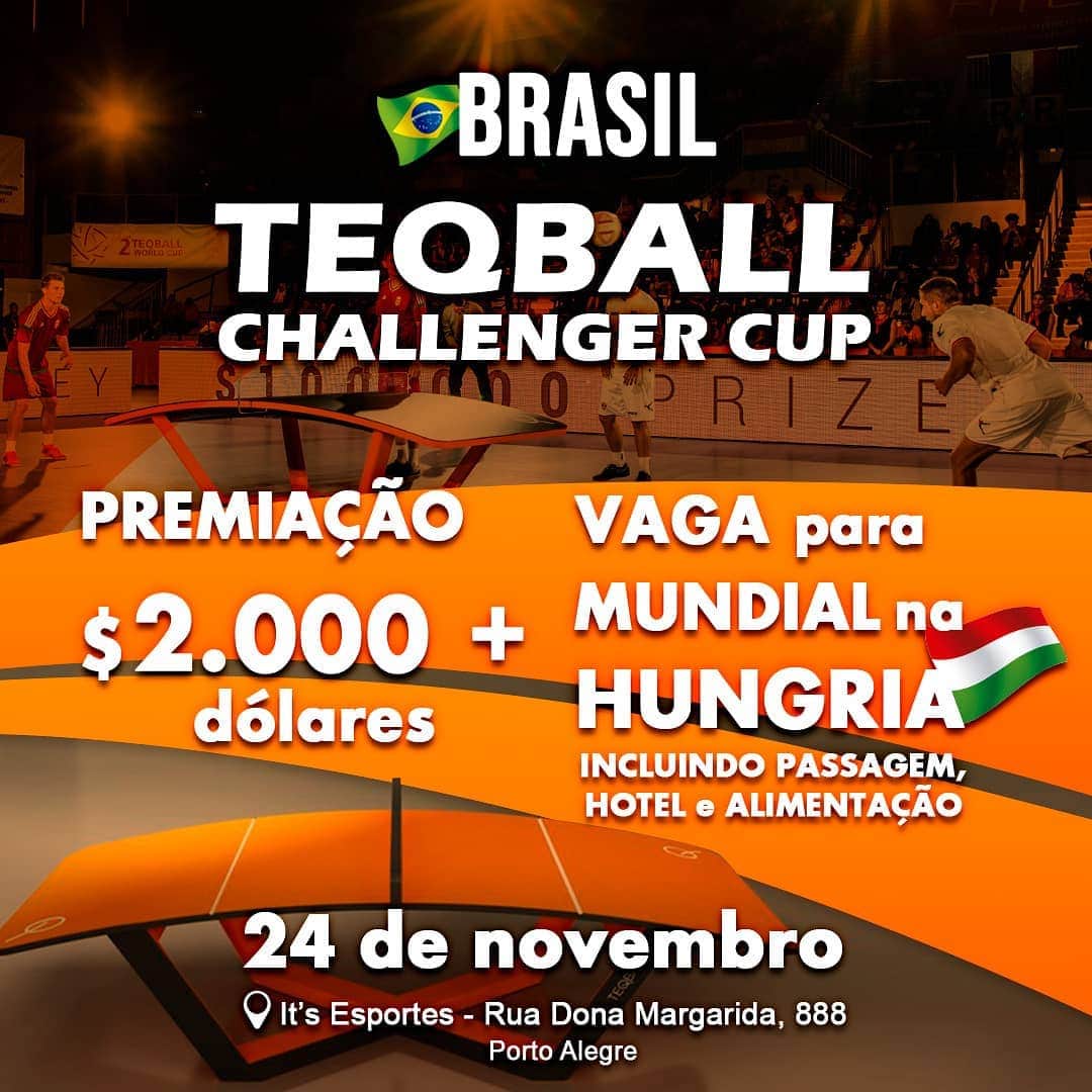 ロナウジーニョさんのインスタグラム写真 - (ロナウジーニョInstagram)「@teqball Challenger Cup Brasil, dia 24 de novembro em Porto Alegre, valendo vaga para o mundial na Hungria 🤙🏾」11月22日 18時45分 - ronaldinho
