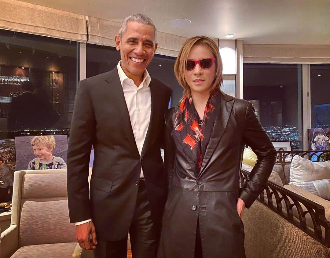 YOSHIKIさんのインスタグラム写真 - (YOSHIKIInstagram)「What a surprise! President Obama showed up. Having an amazing birthday in SF! サンフランシスコで誕生日に、サプライズでオバマ大統領がきた。。 @barackobama」11月22日 20時03分 - yoshikiofficial