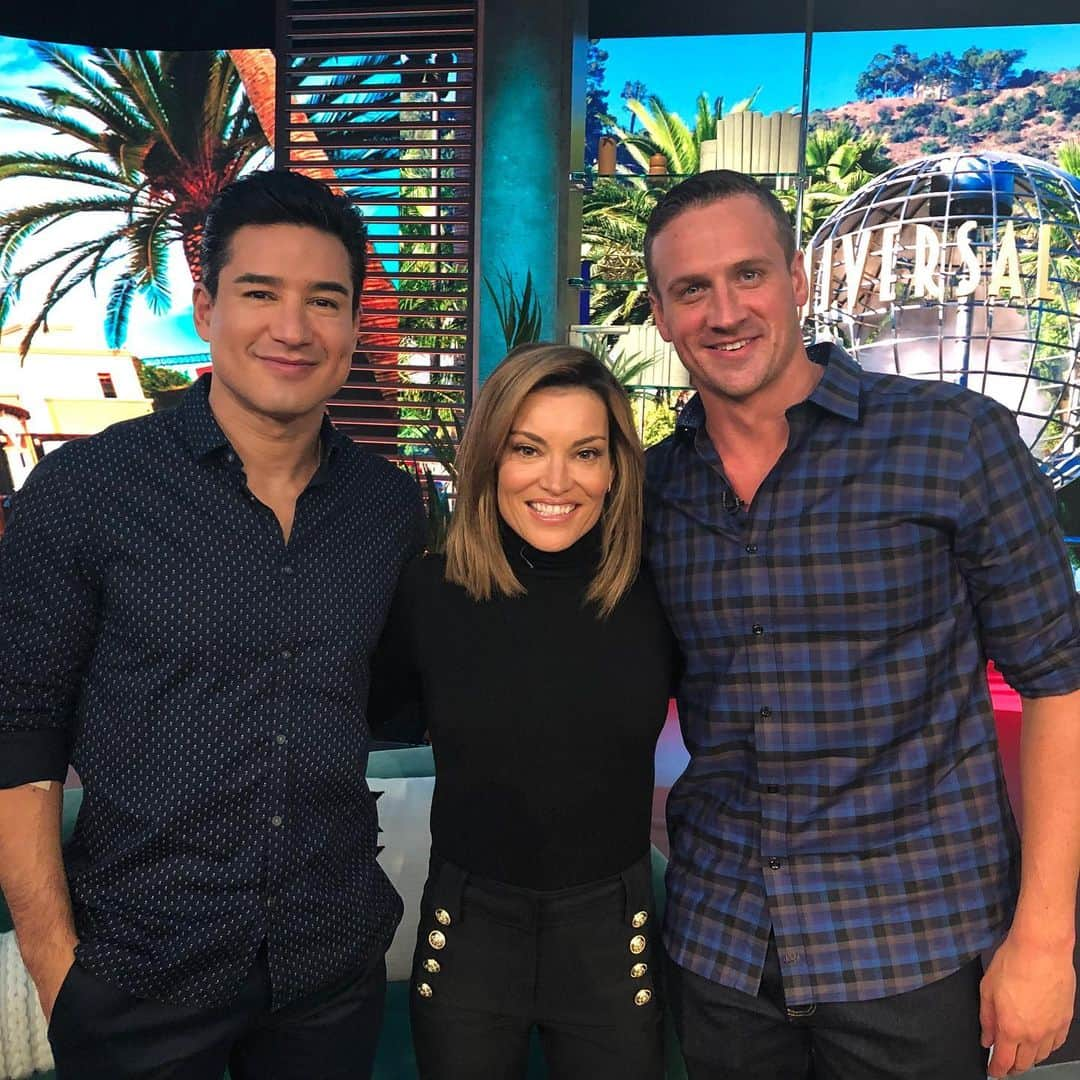 ライアン・ロクテさんのインスタグラム写真 - (ライアン・ロクテInstagram)「So good catching up with @mariolopez and @kithoover on #accesshollywood」11月23日 7時33分 - ryanlochte