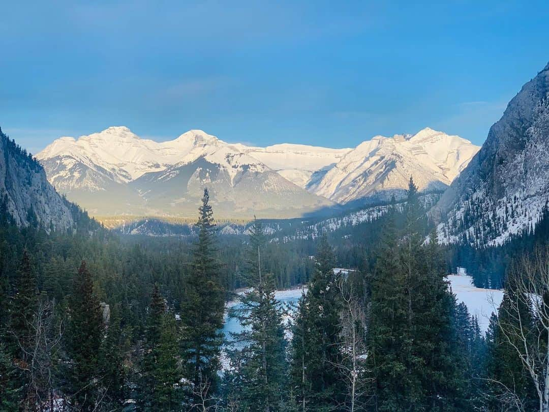 レイシー・シャベールさんのインスタグラム写真 - (レイシー・シャベールInstagram)「So you agree. You think you’re really pretty. ❄️ #Banff #winterwonderland #beautifulworld #thankful」11月23日 8時22分 - thereallacey