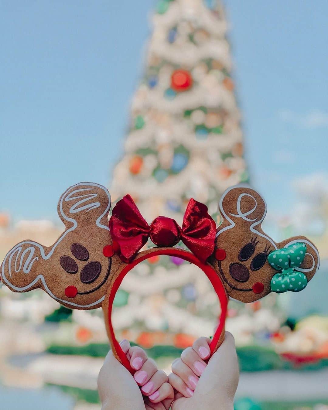 Walt Disney Worldのインスタグラム：「These ears are as sweet as gingerbread cookies! 🎄🍬✨ #DisneyStyle #WaltDisneyWorld (📷: @princesssjacq)」