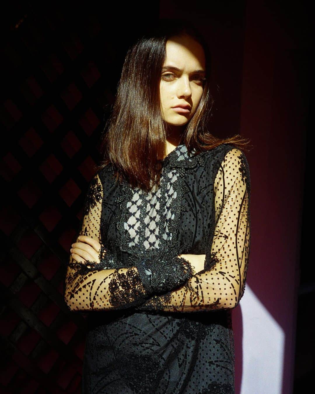 のインスタグラム：「Available now from Anna's vintage closet: Black Lace Dress. 💜 Get it before it's gone. NYC folks! Shop newly stocked vintage items in-store only.」