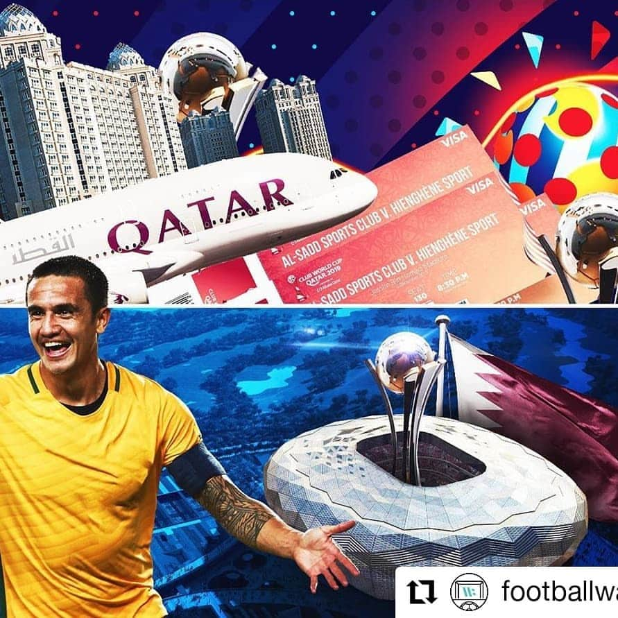 ティム・ケーヒルさんのインスタグラム写真 - (ティム・ケーヒルInstagram)「I'm announcing the winner on the 28th in Doha City, Qatar ⚽️🇶🇦 Win an all inclusive trip to watch the Club World Cup Finals in Doha 🤩⚽️🇶🇦 1. Follow @tim_cahill 2. Tag 4 friends you want to bring  3. Post a video 📹 why YOU should win with #cahillexperience @footballwave」11月23日 5時44分 - tim_cahill