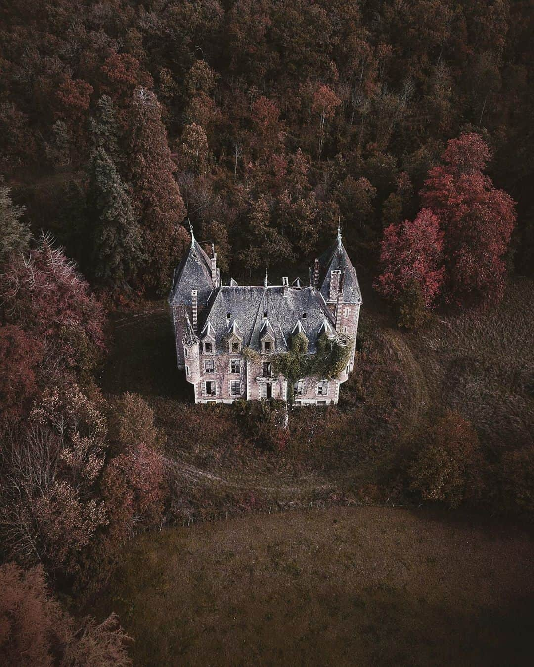 Abandoned Placesさんのインスタグラム写真 - (Abandoned PlacesInstagram)「Autumn vibes at an abandoned castle in Europe. Photography by @abandoned_nordic」11月23日 7時00分 - itsabandoned