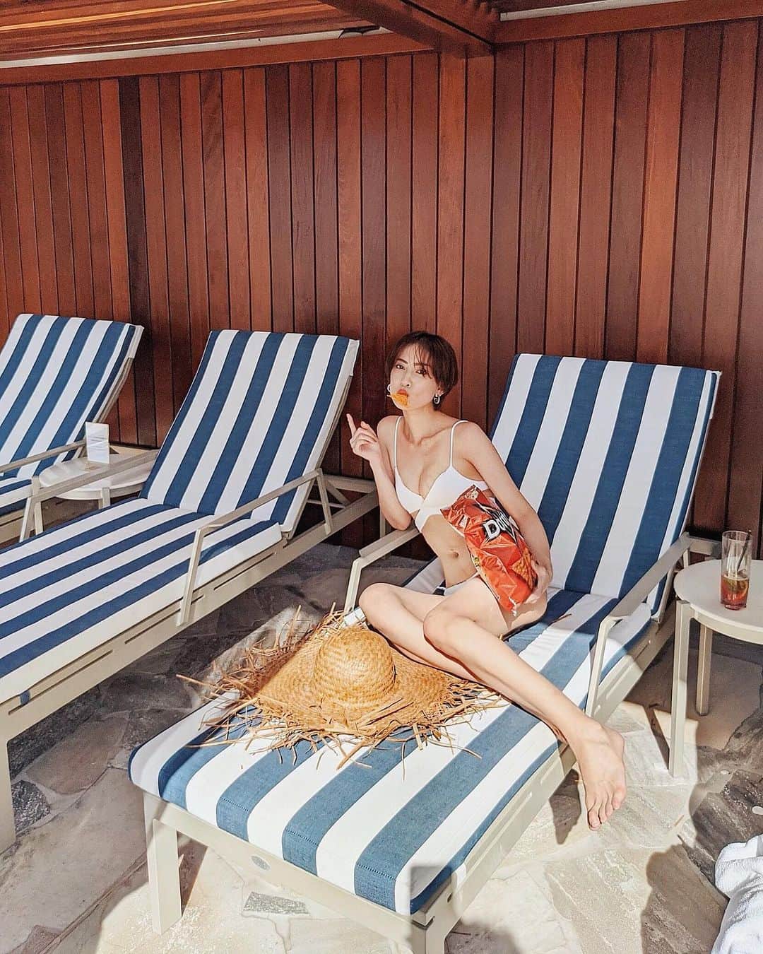 ソンイのインスタグラム：「Bye Hawaii 🍿🥤👒」