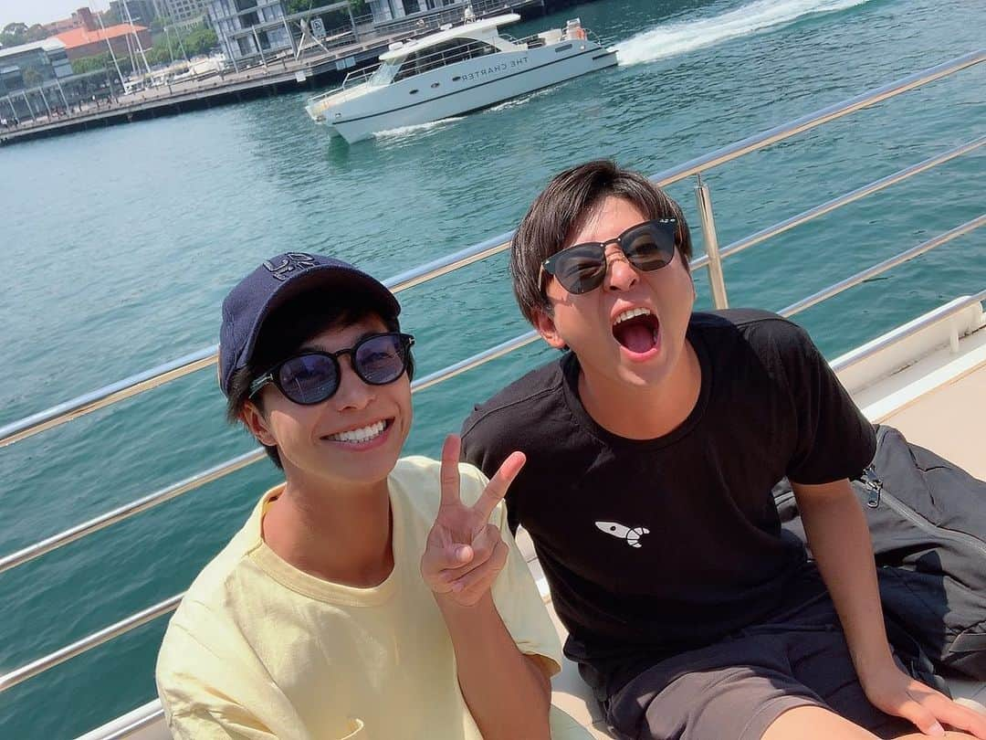 森光さんのインスタグラム写真 - (森光Instagram)「トムトムとシドニーでクルージング🛳トムはシドニーまで電車で14時間もかけて会いに来てくれました💓旅行の計画も全部してくれた✨優しくて最高の友達です🐨🦘. #cruising #sydney #bestfriend」11月23日 11時54分 - traveler55morimori