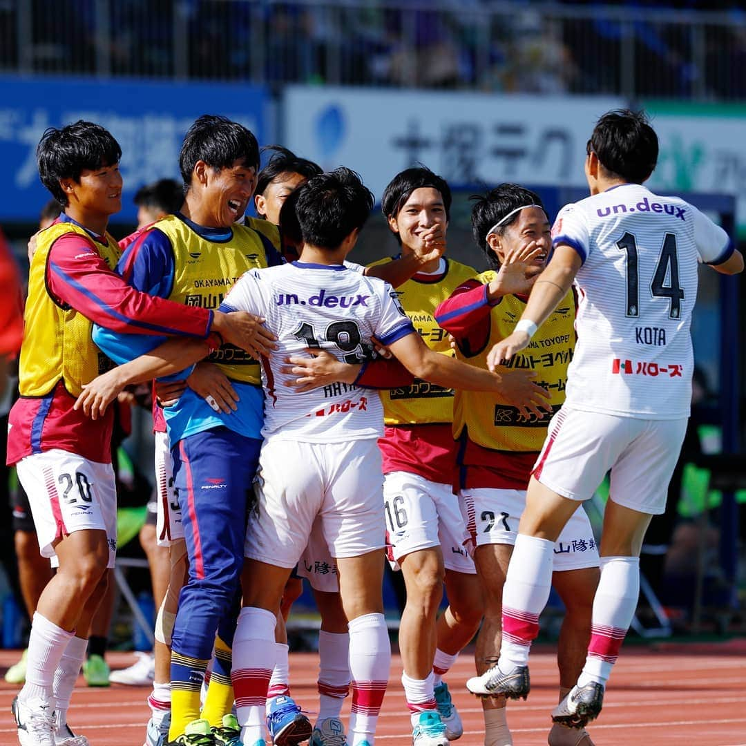 ファジアーノ岡山さんのインスタグラム写真 - (ファジアーノ岡山Instagram)「明日はアウェイ 水戸戦‼️﻿﻿﻿ リーグ最終戦を笑顔で締めくくれるように💪🔥﻿﻿﻿ ﻿ ﻿﻿ ﻿ 🏆 明治安田生命Ｊ２リーグ 第42節﻿﻿﻿ 🆚 #水戸ホーリーホック﻿﻿ 📅 11月24日(日)﻿﻿﻿ 🕕 14:00 KO﻿﻿﻿﻿ 🏟 ケーズデンキスタジアム水戸﻿﻿ ﻿﻿﻿﻿ 選手たちの勇姿をお見逃しなく✨✨﻿ ﻿ ﻿﻿﻿﻿ #ファジアーノ岡山 ﻿﻿﻿﻿ #fagianookayama ﻿﻿﻿﻿ #fagiano #okayama﻿﻿﻿ #ファジのある生活﻿﻿﻿﻿ #Ｊリーグ ﻿﻿﻿﻿ #jleague﻿﻿﻿﻿ ﻿﻿﻿﻿ #応援 #声援 #📣﻿﻿﻿ #勝利 #喜び #歓喜 ﻿﻿﻿ #サッカー #soccer﻿﻿﻿ #comment #コメント大歓迎﻿﻿﻿ #dazn﻿﻿﻿ ﻿﻿﻿ _________________﻿﻿﻿﻿ スタジアムに行けない方は ﻿﻿﻿﻿ @dazn_jpn でチェック👀🍑⚽️」11月23日 14時17分 - fagianookayama