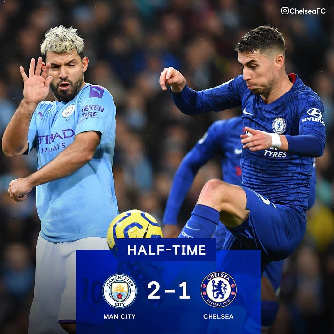 チェルシーFCさんのインスタグラム写真 - (チェルシーFCInstagram)「Trailing at the break. 45 minutes still to go though! 👊 #CFC #Chelsea #MCICHE」11月24日 3時21分 - chelseafc