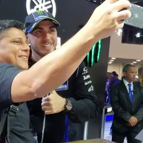 のインスタグラム：「@73trast is a full-on celebrity at the @salao2rodas event. . . #MonsterYamaha | #MotoGPeSport | #ValenciaGP | #73Trast | #Trastevere73 | #SDR2019 | @yamahabrasil」