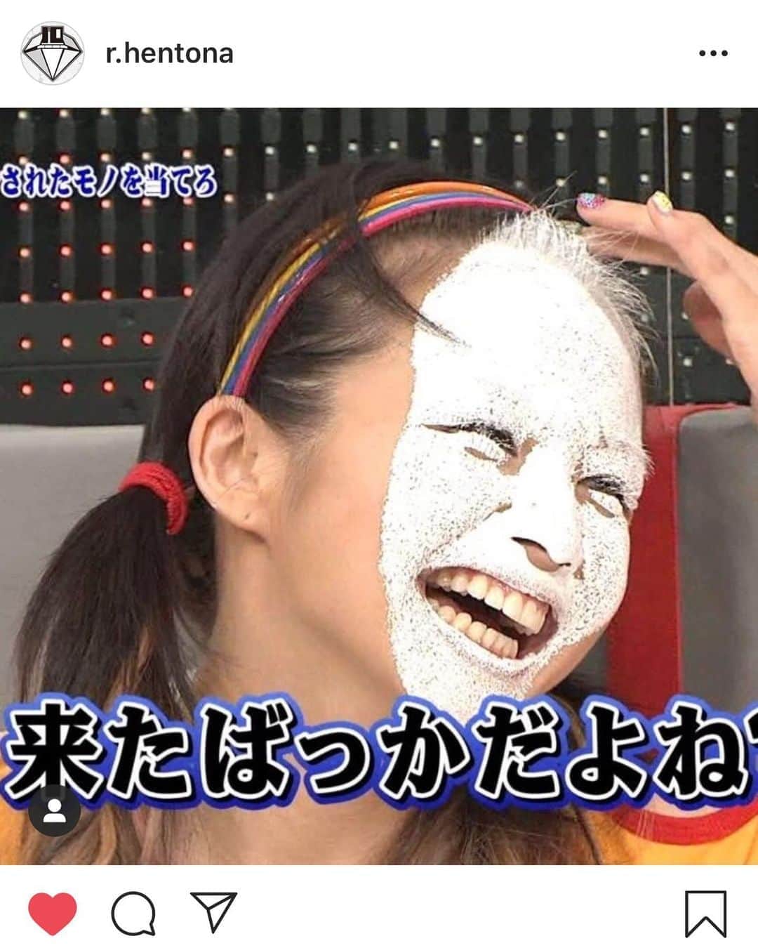 のインスタグラム：「. . な、懐かしい は、恥ずかしい . けど… . 色んなバラエティーに出演できて嬉しかったなぁ 色んな人においしくしてもらえて面白かったなぁ . ↓ . #repost by @r.hentona . . misonoさんのペンキ顔が可愛い! . (ペケポン2009年9月15日) . #misono #ペケポン #シャッフルプレス」