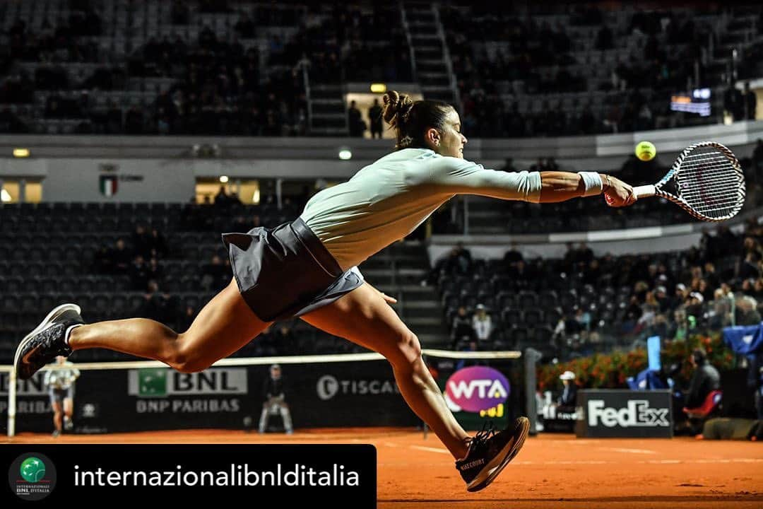 マリア・サッカリさんのインスタグラム写真 - (マリア・サッカリInstagram)「Can’t wait for the Internazionale BNL d’Italia in Rome next year! #Ibi20 #CantWait #ForoItalico #Rome #Repost. . @internazionalibnlditalia #Sakkattackkkk 🤺  #ibi20 #tennis #sakkari #roma #rome #foroitalico」11月24日 2時07分 - mariasakkari